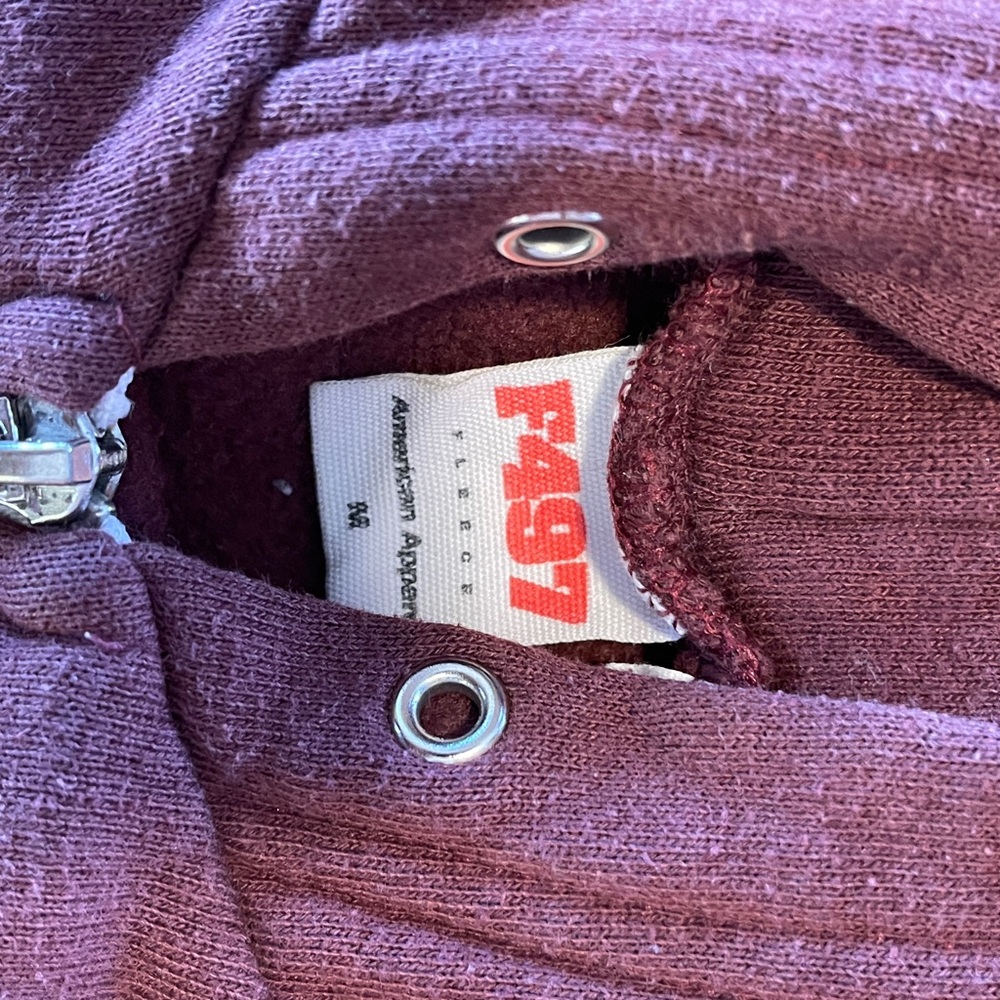 American Apparel F497 Plum/Maroon Hoodie Men’s M